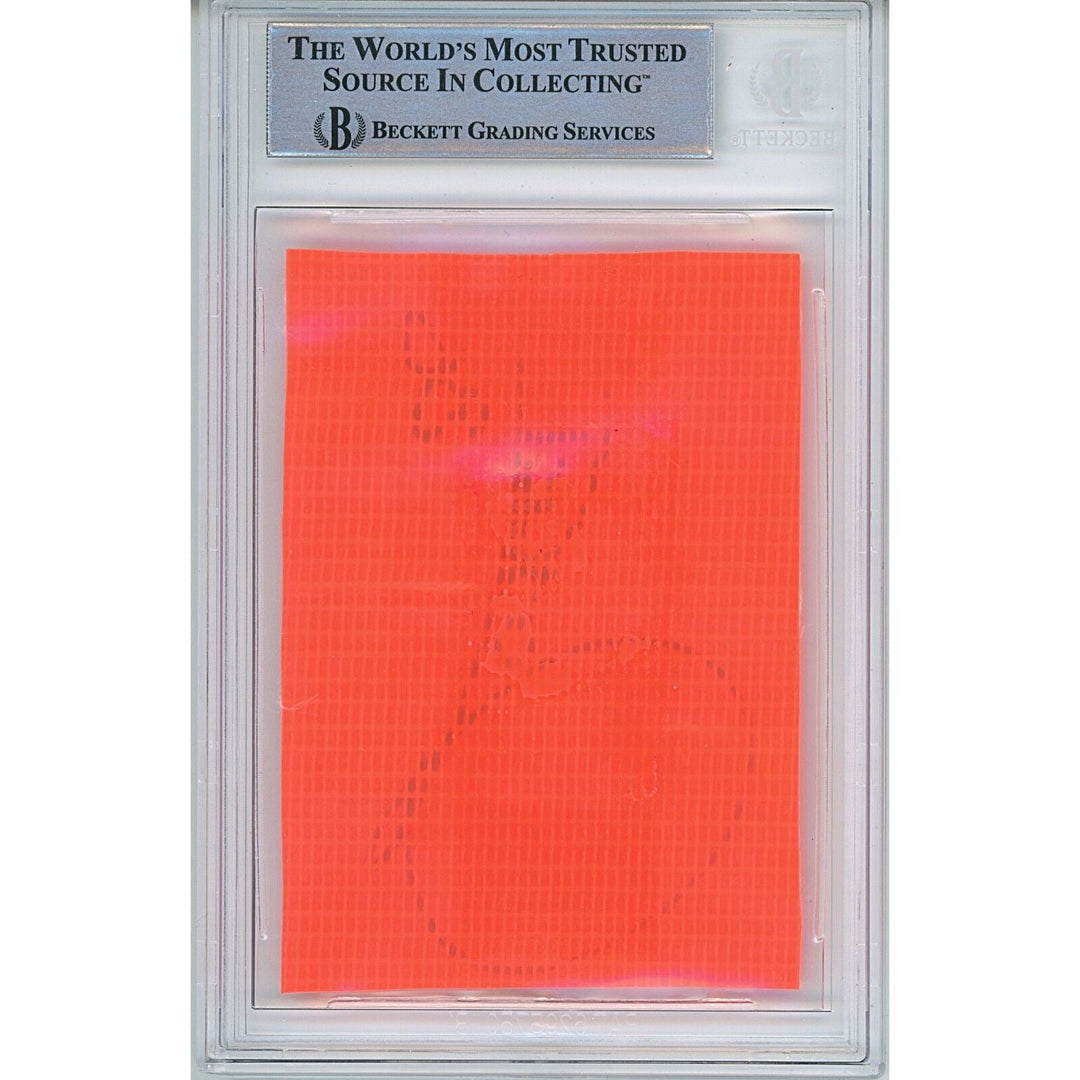 Raghib Rocket Ismail Las Vegas Raiders Signed Football Pylon Cut Beckett Auth Auto Slab