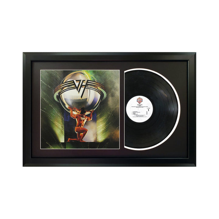 Van Halen 5150 Vinyl Record & Cover Professionally Framed 17.5 x 26.5 Wall Display with a Black Mat