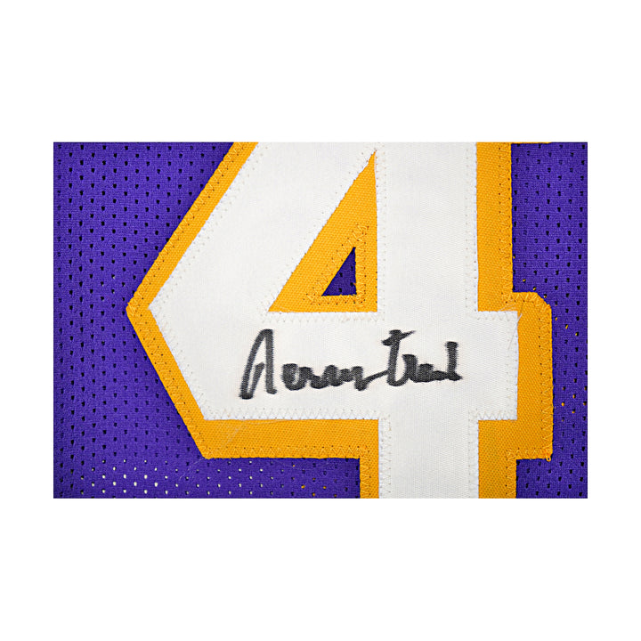 Jerry West Los Angeles Lakers Autographed Purple Custom Jersey JSA COA