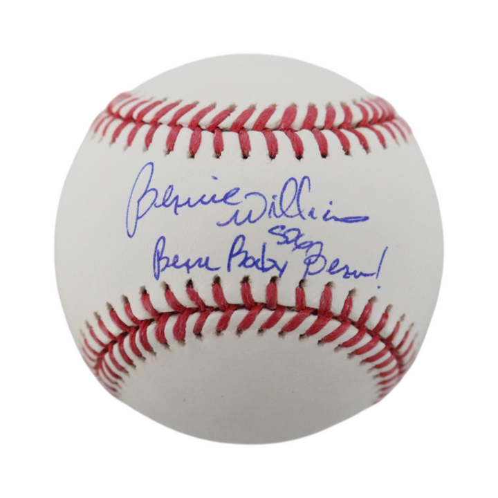 Bernie Williams New York Yankees Autographed Inscribed Bern Baby Bern MLB Baseball CX Auth