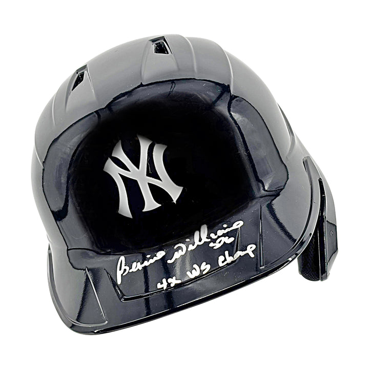 Bernie Williams New York Yankees Autographed Inscribed 4x WS Champ Batting Helmet