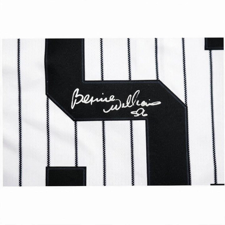 Bernie Williams New York Yankees Autographed Inscribed Bern Baby Bern Nike Replica Jersey CX Auth