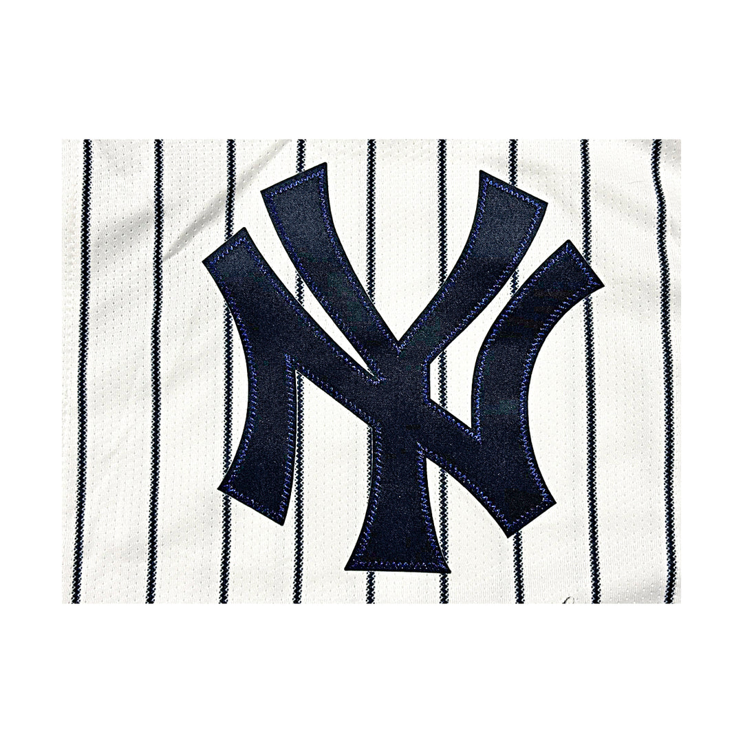 Bernie Williams New York Yankees Autographed Inscribed 4x WS Champ Nike Replica Jersey - Signed on Front