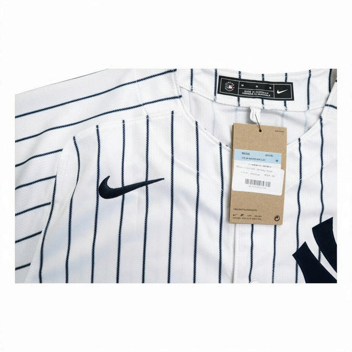 Bernie Williams New York Yankees Autographed Inscribed Bern Baby Bern Nike Replica Jersey CX Auth