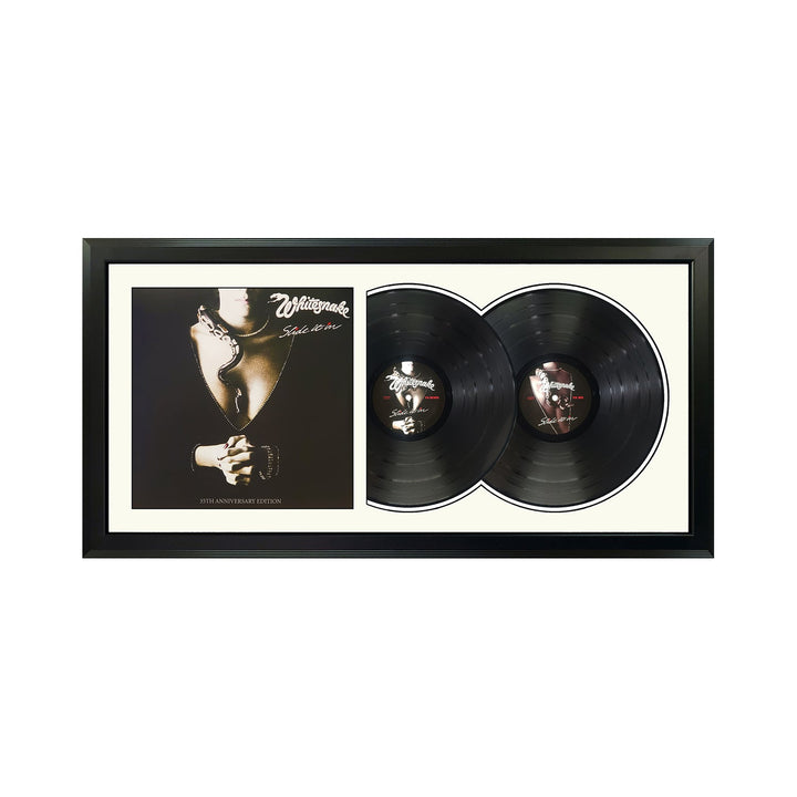 Whitesnake Slide it in Genuine Double Vinyl Record & Cover Professionally Framed  Wall Display with a White Mat