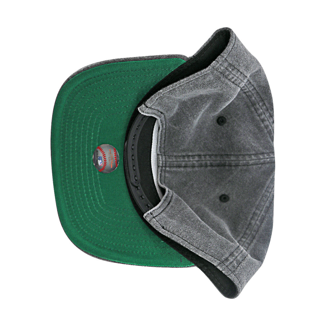 New York Yankees New Era Baseball Hat Cap 9FIFTY A-Frame Golfer Washed Gray Snapback