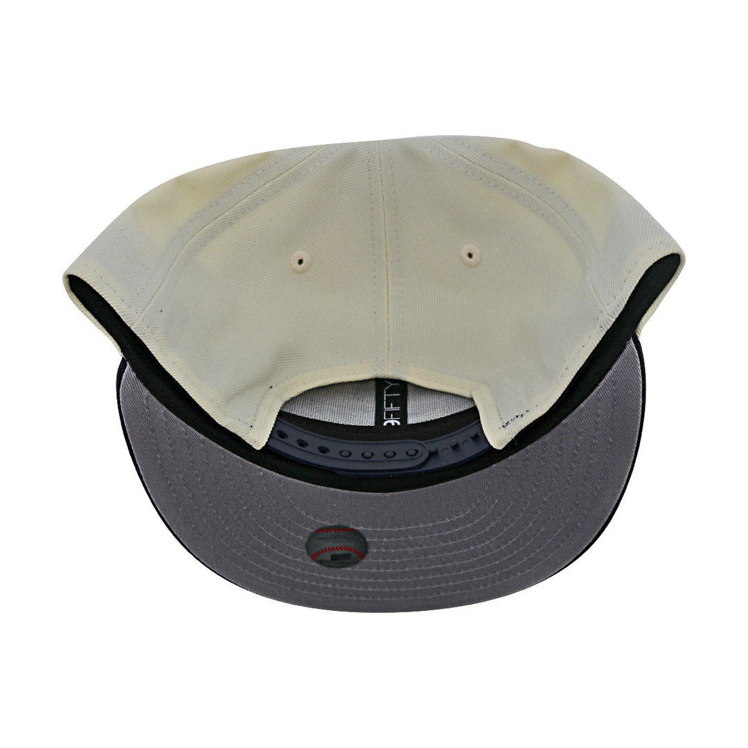 New York Yankees New Era Baseball Hat Cap 9FIFTY Snapback Archive Neyyan Cream Navy