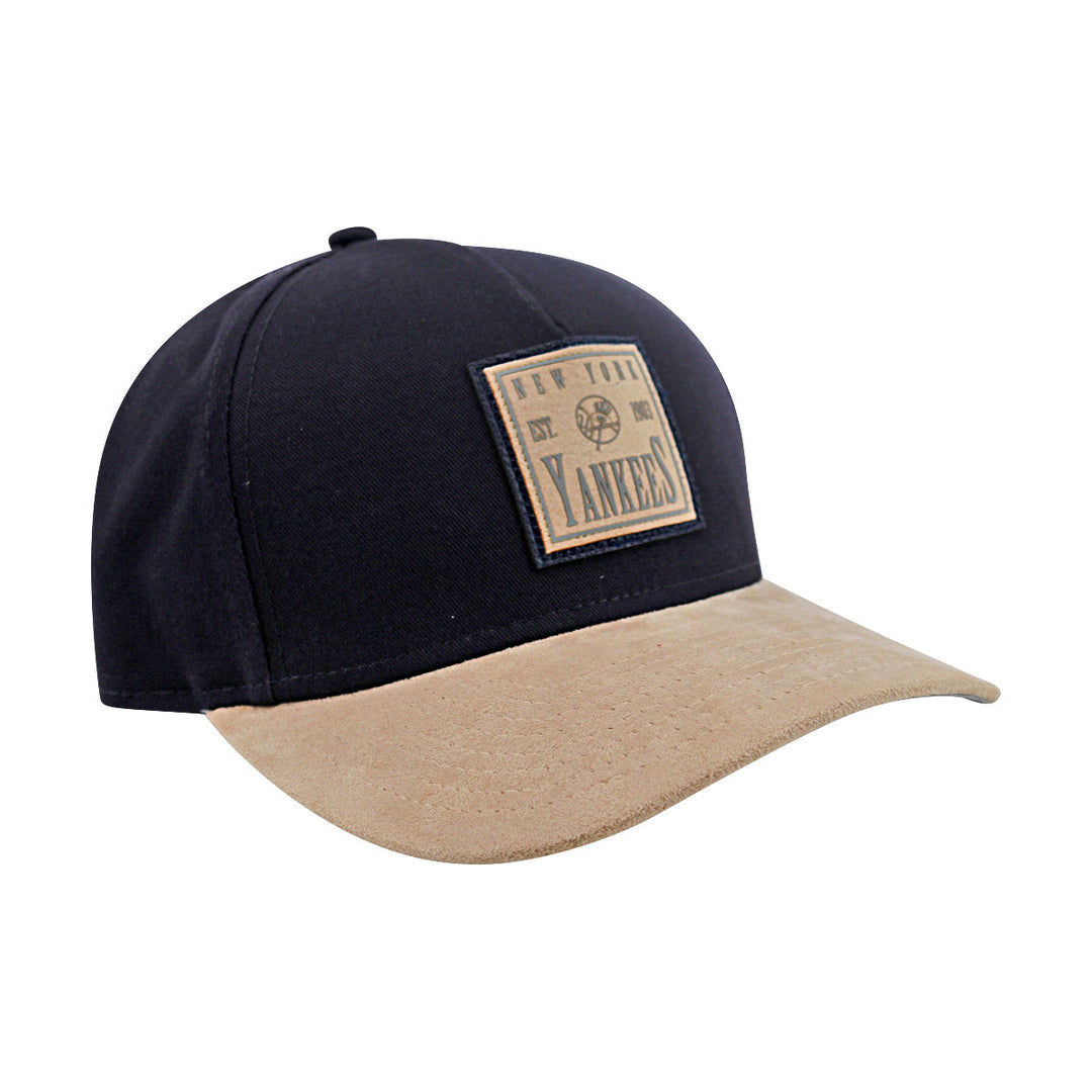 New York Yankees New Era Baseball Hat Cap 9FORTY MC AF Suede Navy Cream 