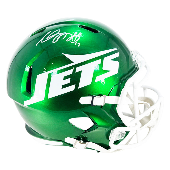 Davante Adams Signed New York Jets Speed Full-Size Replica Football Helmet (Beckett)