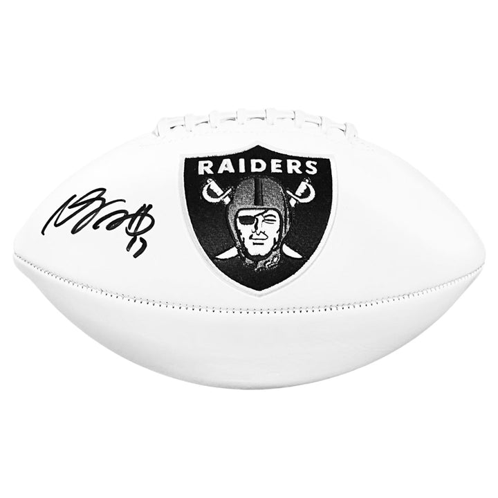 Davante Adams Signed Las Vegas Raiders Official NFL Team Logo Football (Beckett)