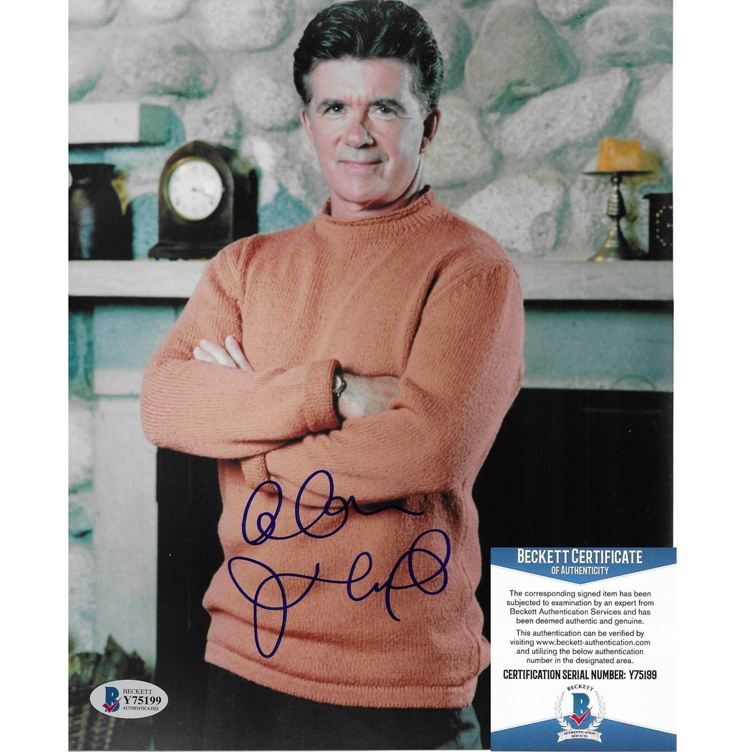 Alan Thicke Autographed 8x10 Photo, Growing Pains Beckett Y75199
