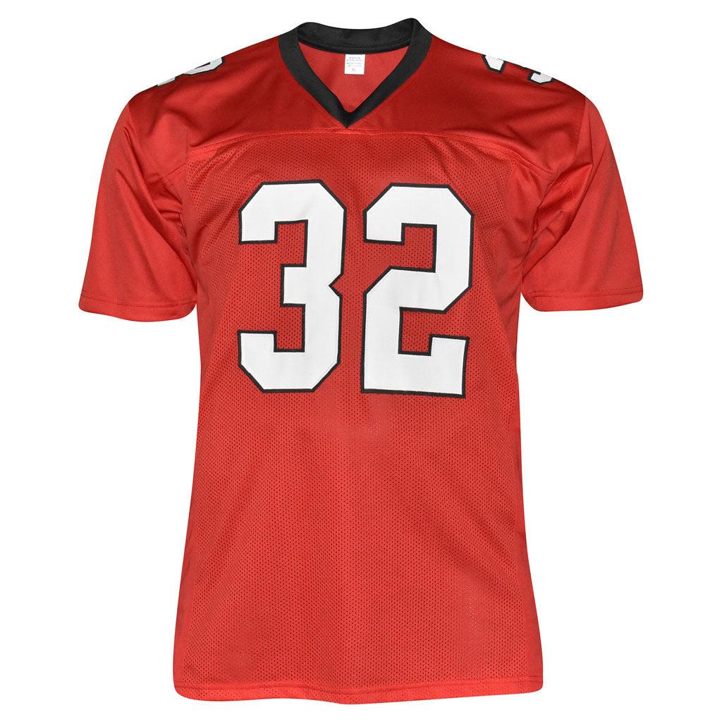 Jamal Anderson Signed Atlanta Pro Red Football Jersey (JSA)