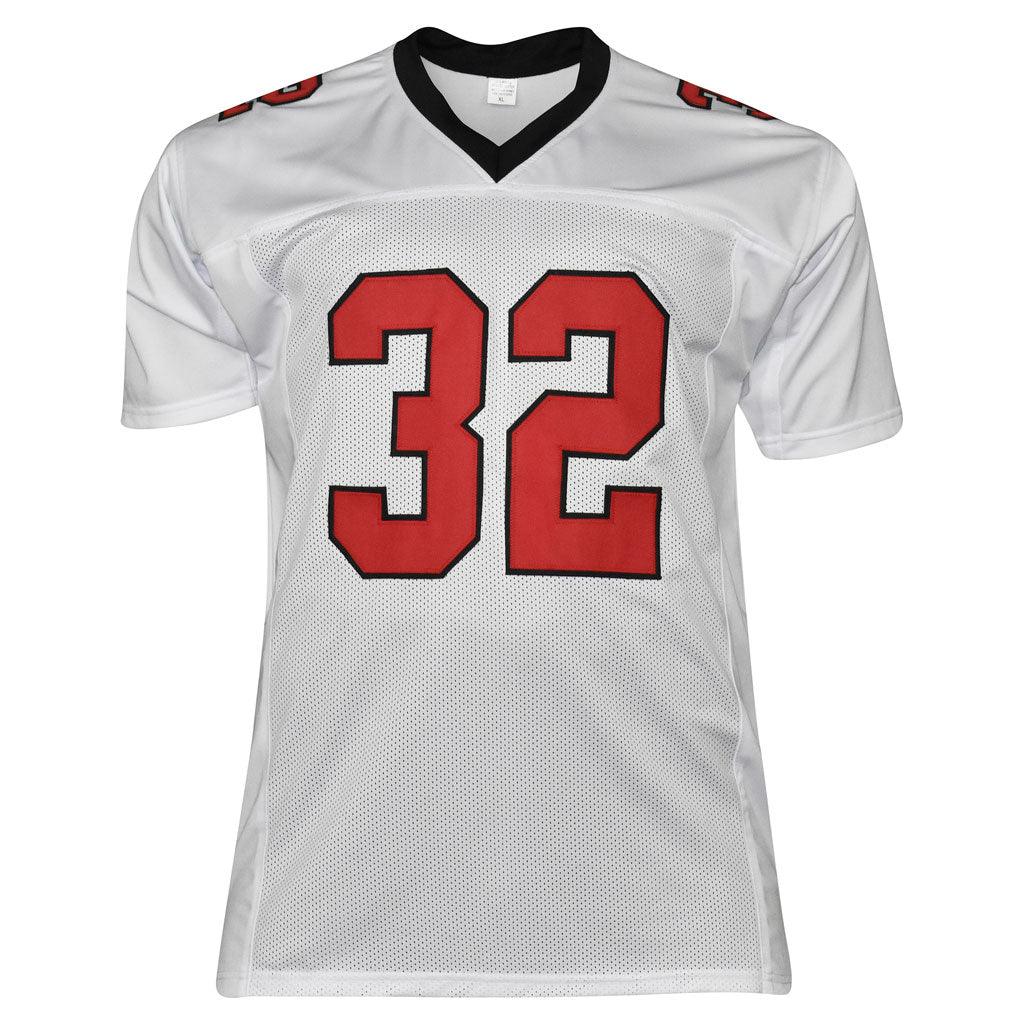 Jamal Anderson Signed Atlanta Pro White Football Jersey (JSA)