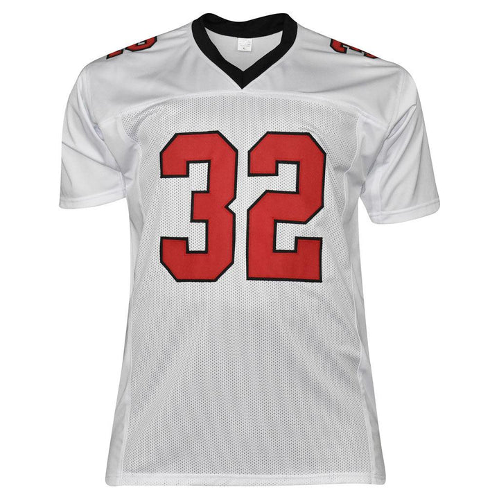 Jamal Anderson Signed Atlanta Pro White Football Jersey (JSA)
