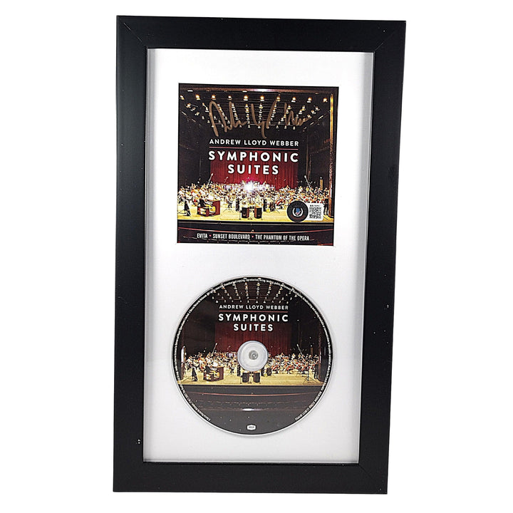 Andrew Lloyd Webber Autographed Symphonic Suites CD Booklet Framed Beckett COA