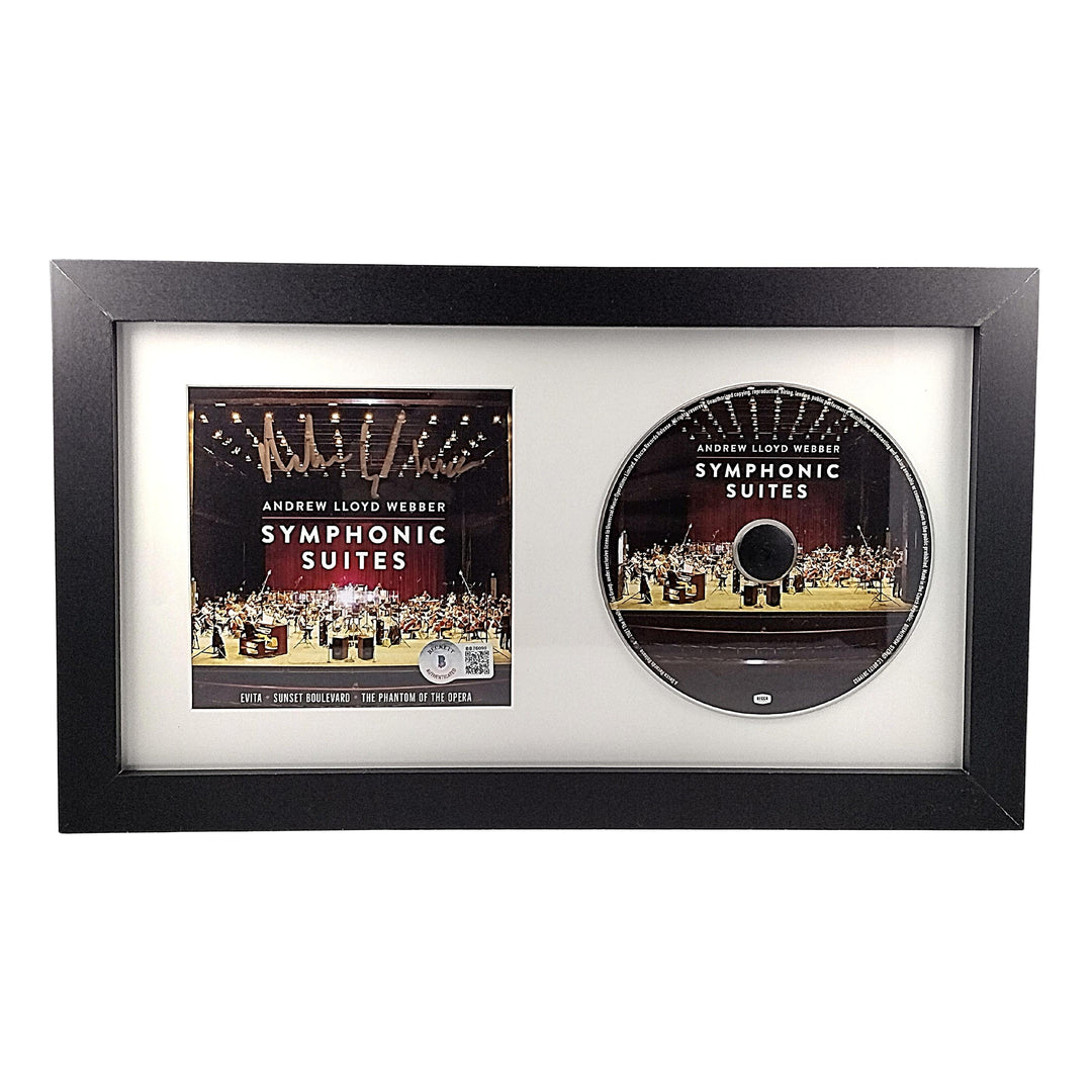Andrew Lloyd Webber Signed Symphonic Suites CD Booklet Framed Beckett Authentic COA