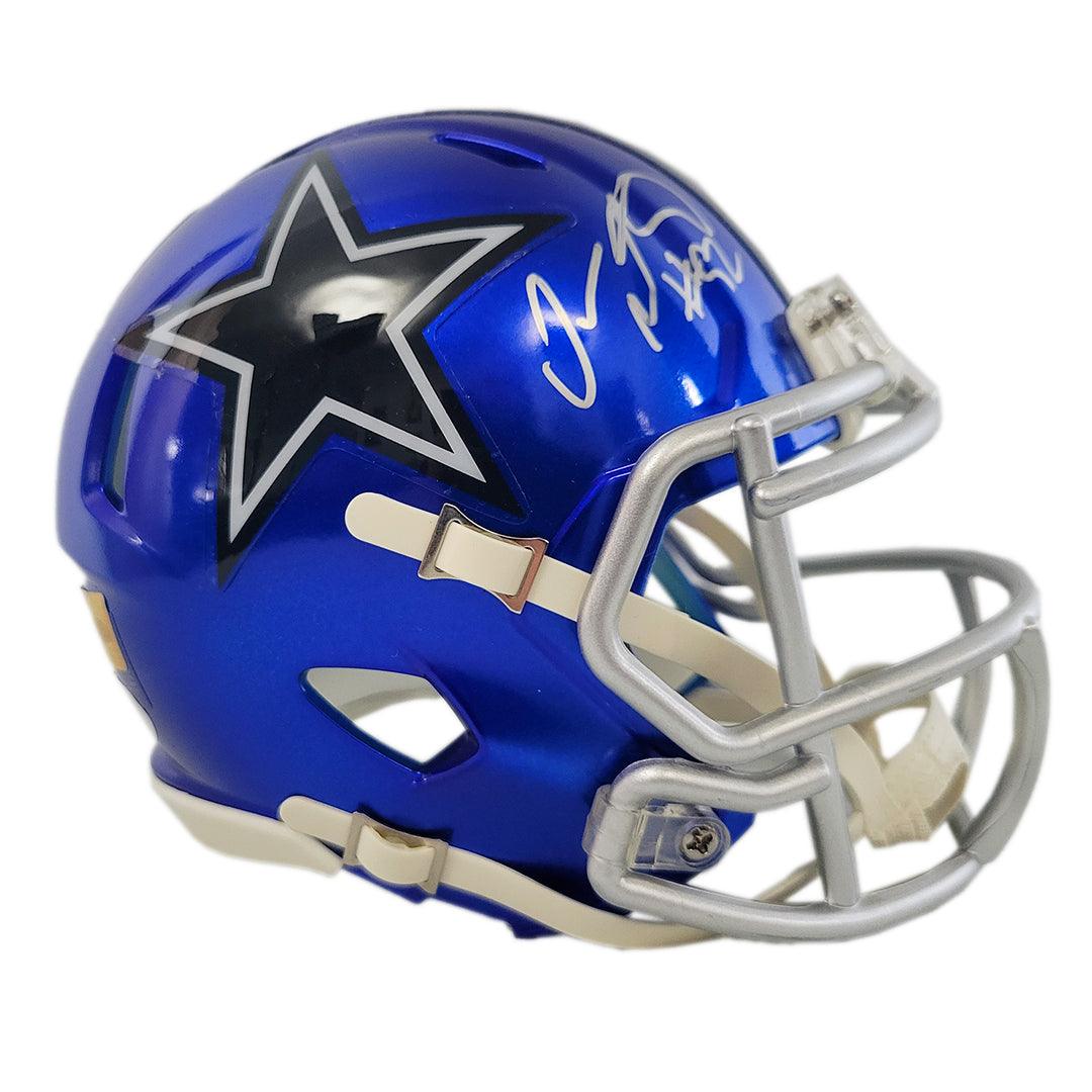 Dorance Armstrong Signed Dallas Cowboys Flash Speed Mini Football Helmet (JSA)