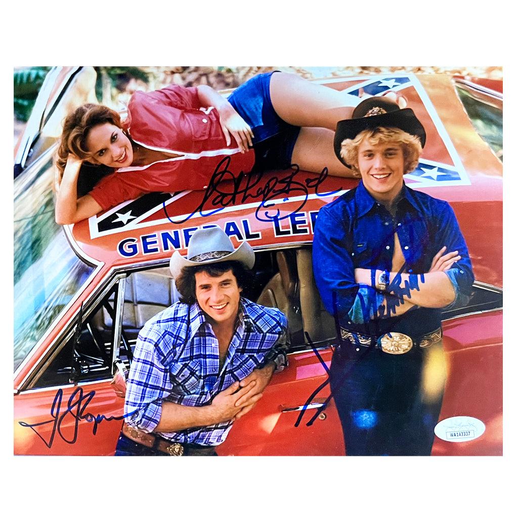 Bach, Schneider, Wopat Signed Dukes of Hazzard 11x14 Photo Pose 2 (JSA)