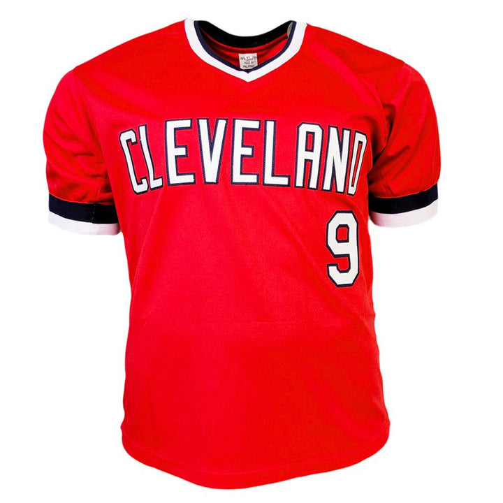 Carlos Baerga Signed Cleveland Red Baseball Jersey (JSA)