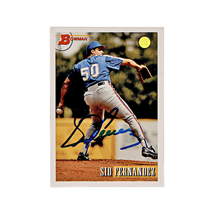 1993 Bowman Sid Fernandez Autograph Auto Signed Signature New York Mets