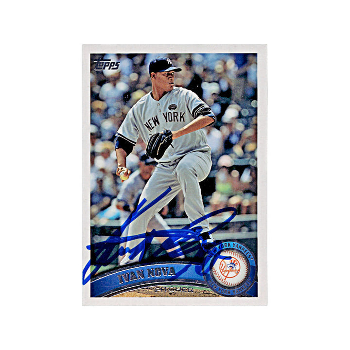 2011 Topps Ivan Nova Autograph Auto Signed Signature New York Yankees