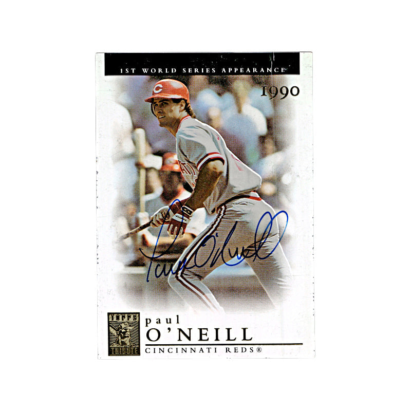 2003 Topps Tribute Paul O'Neill Autograph (Heavily Scratched Surface) Auto Reds