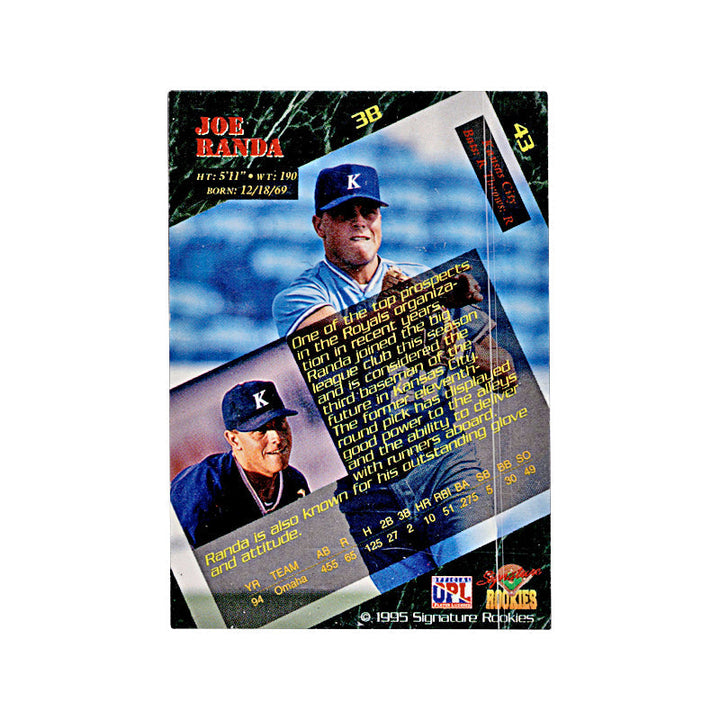 1995 Signature Rookies Joe Randa Autograph LE #1037/5750 Auto Signed Signature