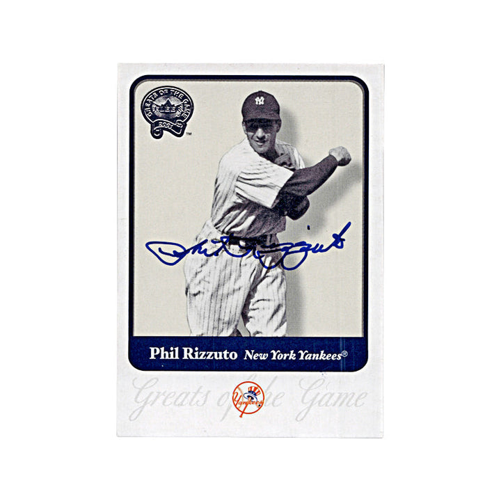 2001 Fleer Greats Of The Game Phil Rizzuto Autograph (Steiner Holo on Back) Auto