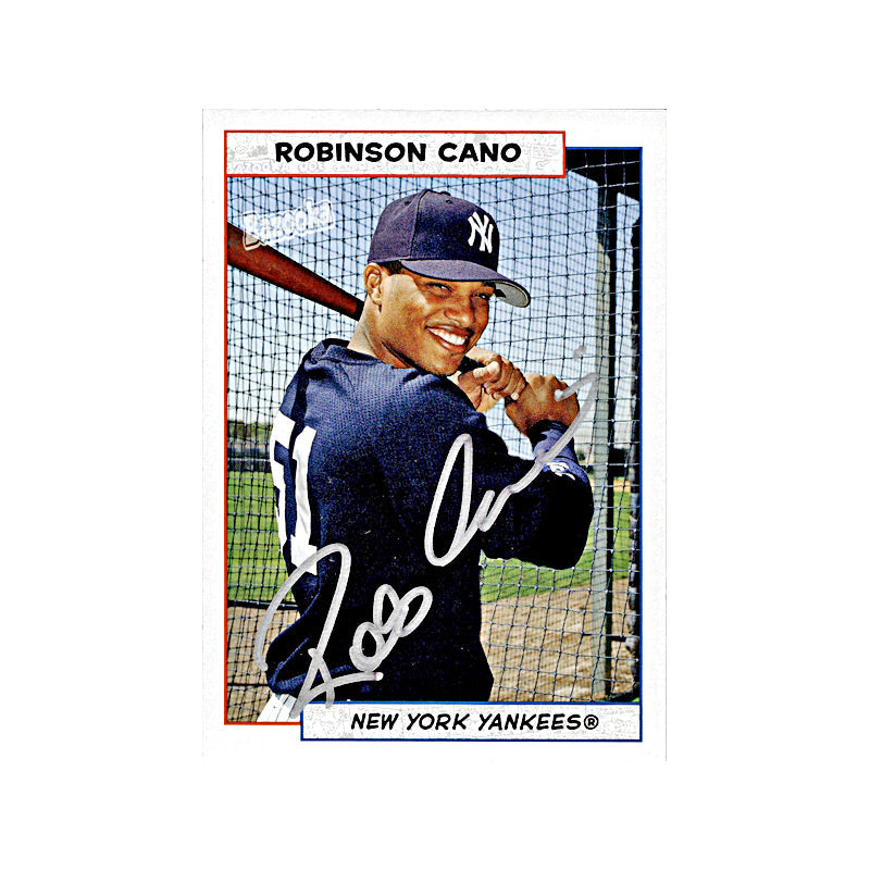 2005 Topps Bazooka Robinson Cano Autograph (Silver Ink On Center) Auto Signed