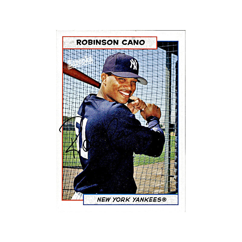 2005 Topps Bazooka Robinson Cano Autograph (Black Ink On Center) Auto Signed