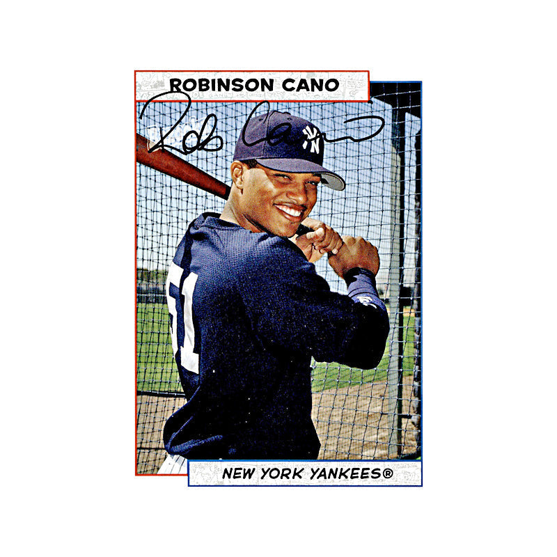 2005 Topps Bazooka Robinson Cano Autograph (Black Ink On Top Edge) Auto Signed