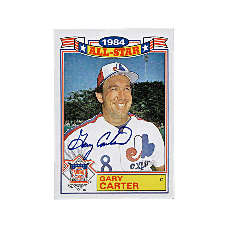 1985 Topps Gary Carter 1984 All-Star Autograph Auto Signed Signature Expos