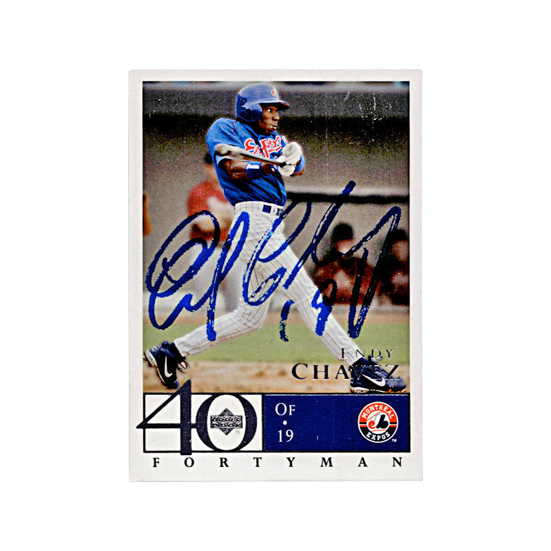 2003 Upper Deck Endy Chavez Fortyman Autograph Auto Signed Signature Expos