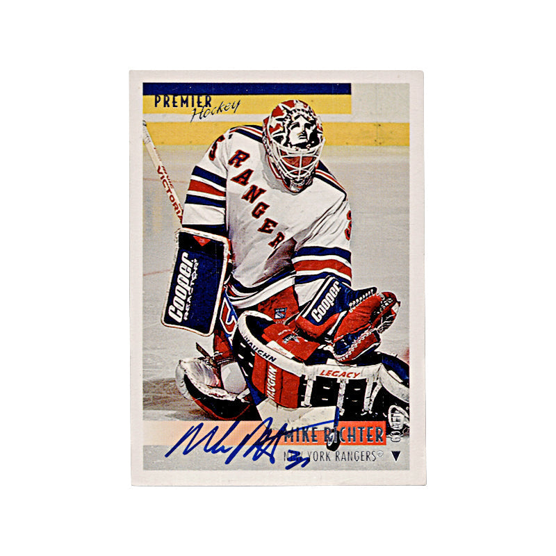1994 Topps Premier Mike Richter Autograph "35" Inscription Auto Signed Rangers