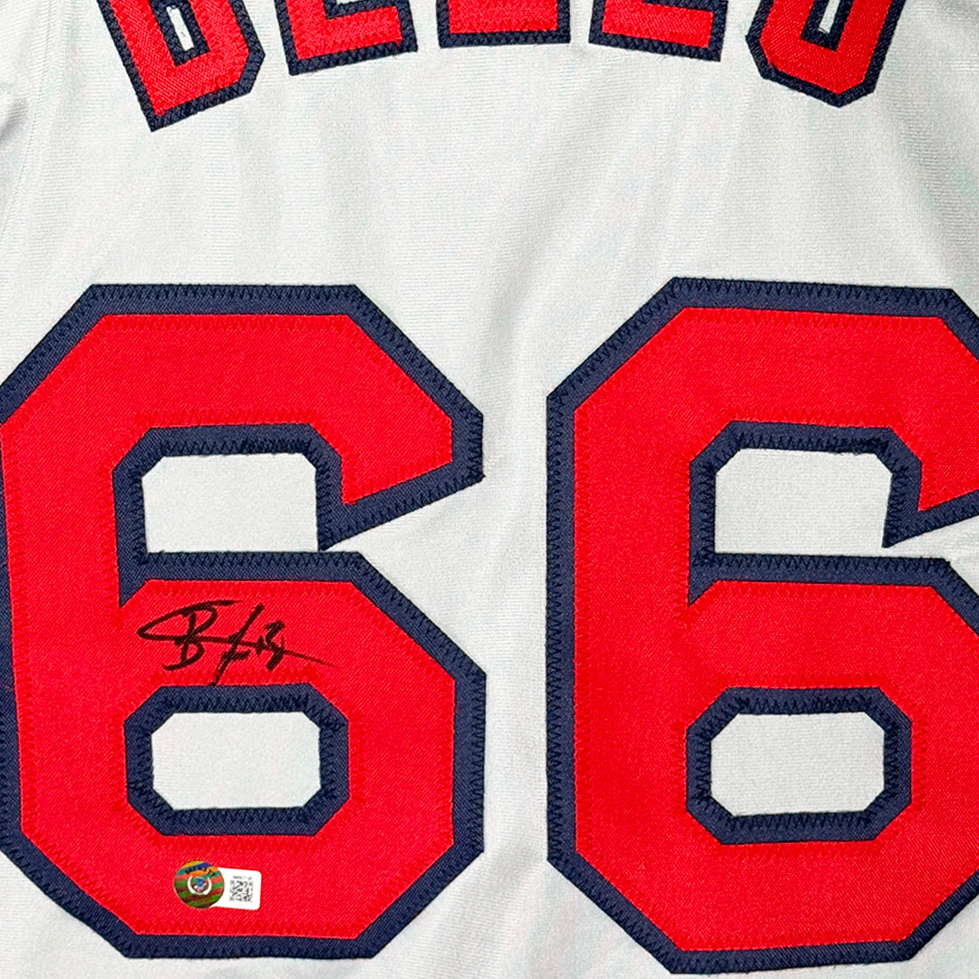 Brayan Bello Signed Boston Grey Baseball Jersey Black Ink (Beckett)