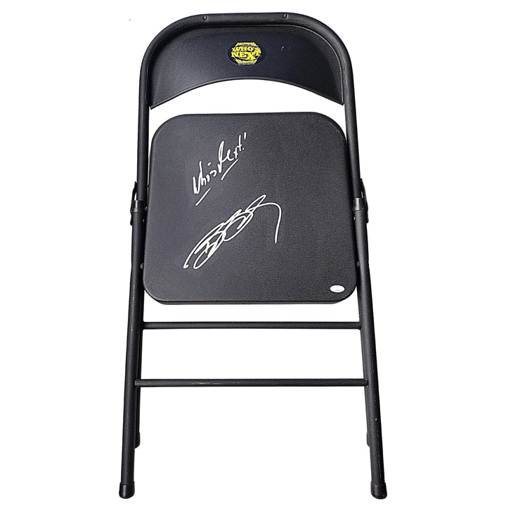 Bill Goldberg Signed Full Size Steel Metal Wrestling Chair WWE WCW JSA Certified COA