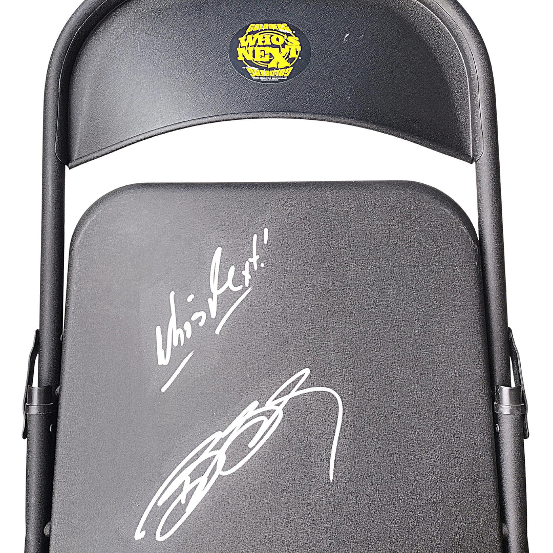 Bill Goldberg Signed Full Size Steel Metal Wrestling Chair WWE WCW JSA Certified COA