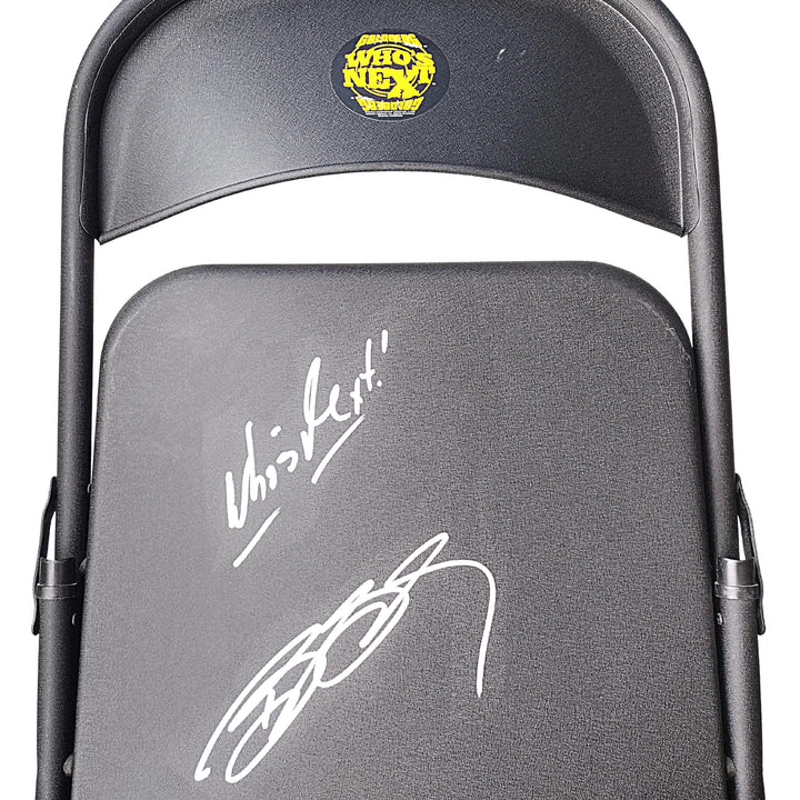 Bill Goldberg Signed Full Size Steel Metal Wrestling Chair WWE WCW JSA Certified COA