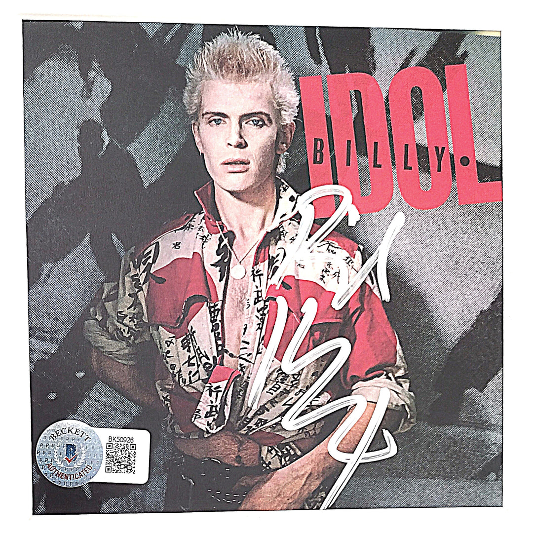 Billy Idol Autographed Live from the Roxy CD Booklet Framed Matted Beckett