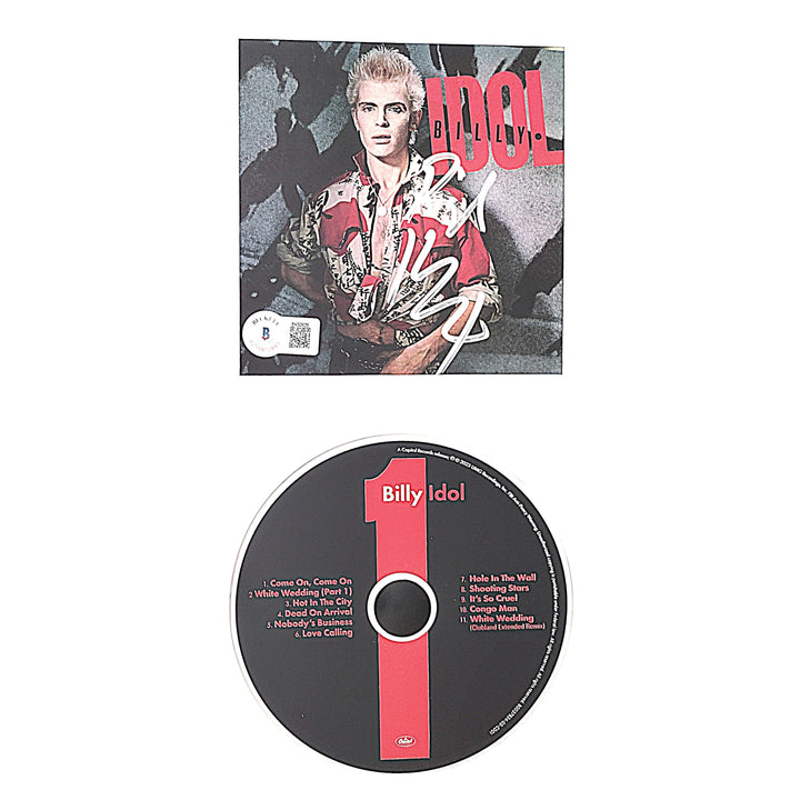 Billy Idol Autographed Live from the Roxy CD Booklet Framed Matted Beckett