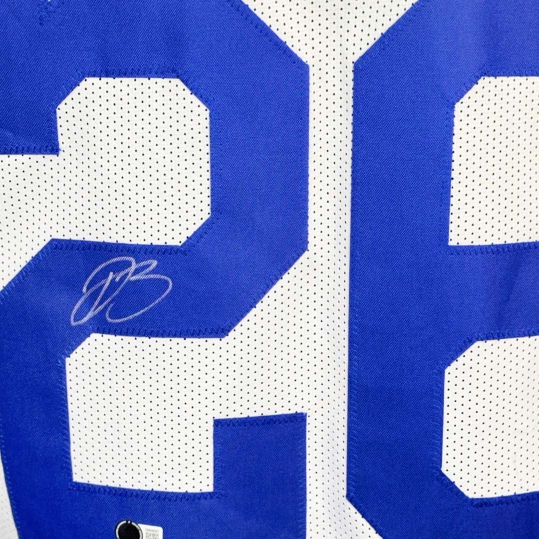 Daron Bland Signed Dallas White Football Jersey (Beckett)