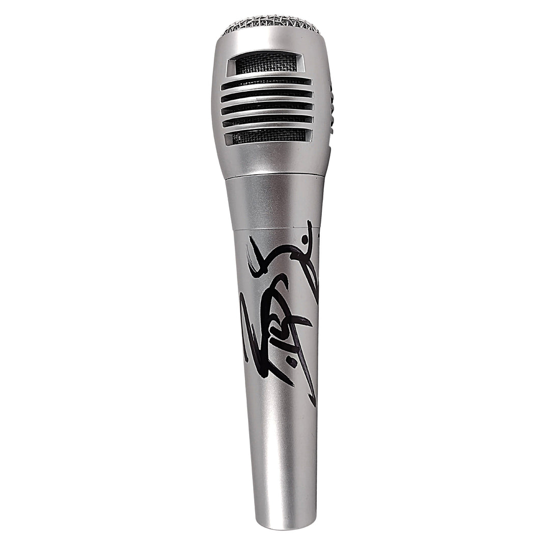 Bobby Lashley Signed Microphone WWE Wrestling Champion Beckett COA Proof Photo