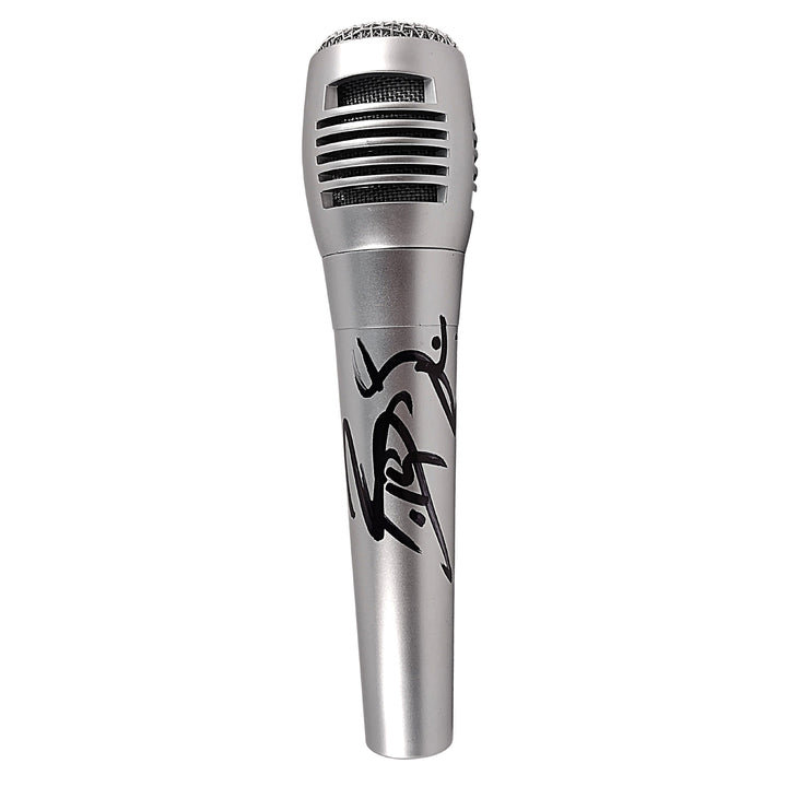 Bobby Lashley Signed Microphone WWE Wrestling Champion Beckett COA Proof Photo