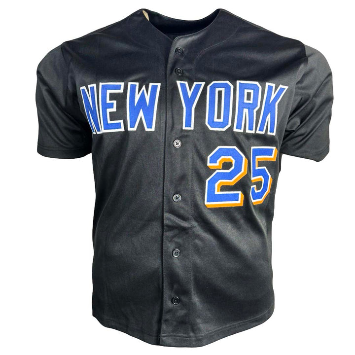 Bobby Bonilla Signed New York Black Baseball Jersey (Beckett)
