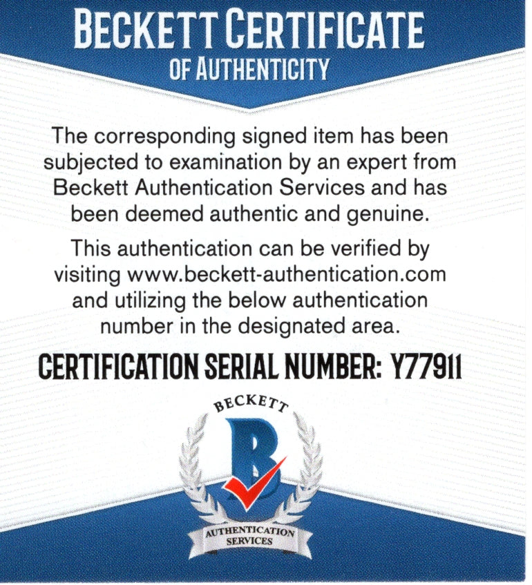 Brian Grant Signed Portland Trail Blazers Basketball Floor Board Beckett Authentic Auto COA
