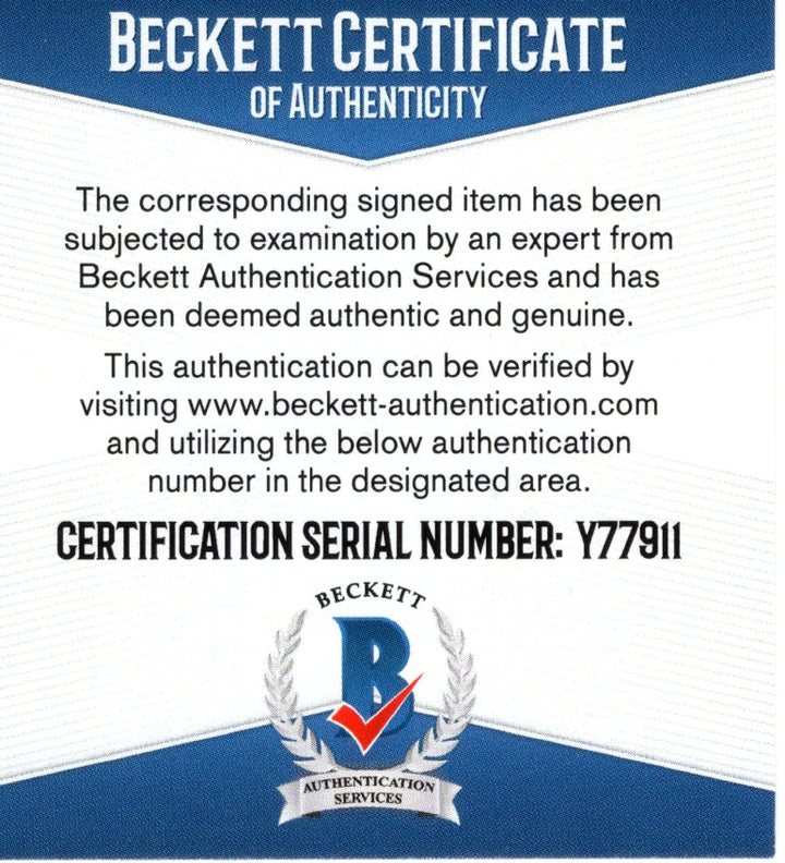 Brian Grant Signed Portland Trail Blazers Basketball Floor Board Beckett Authentic Auto COA