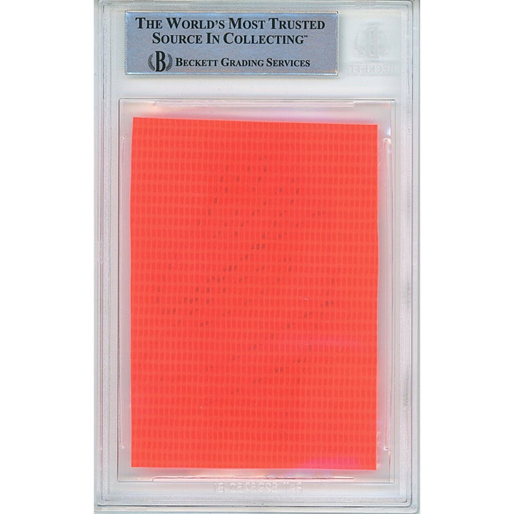 Footballs- Autographed- Tariq Woolen Seattle Seahawks Signed Football End Zone Pylon Signature Cut Beckett Authentic Auto Slab Back