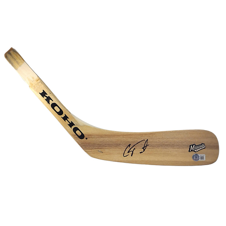 Cam Talbot Signed Minnesota Wild Hockey Stick Blade, Proof Photo, Beckett Auth Auto COA