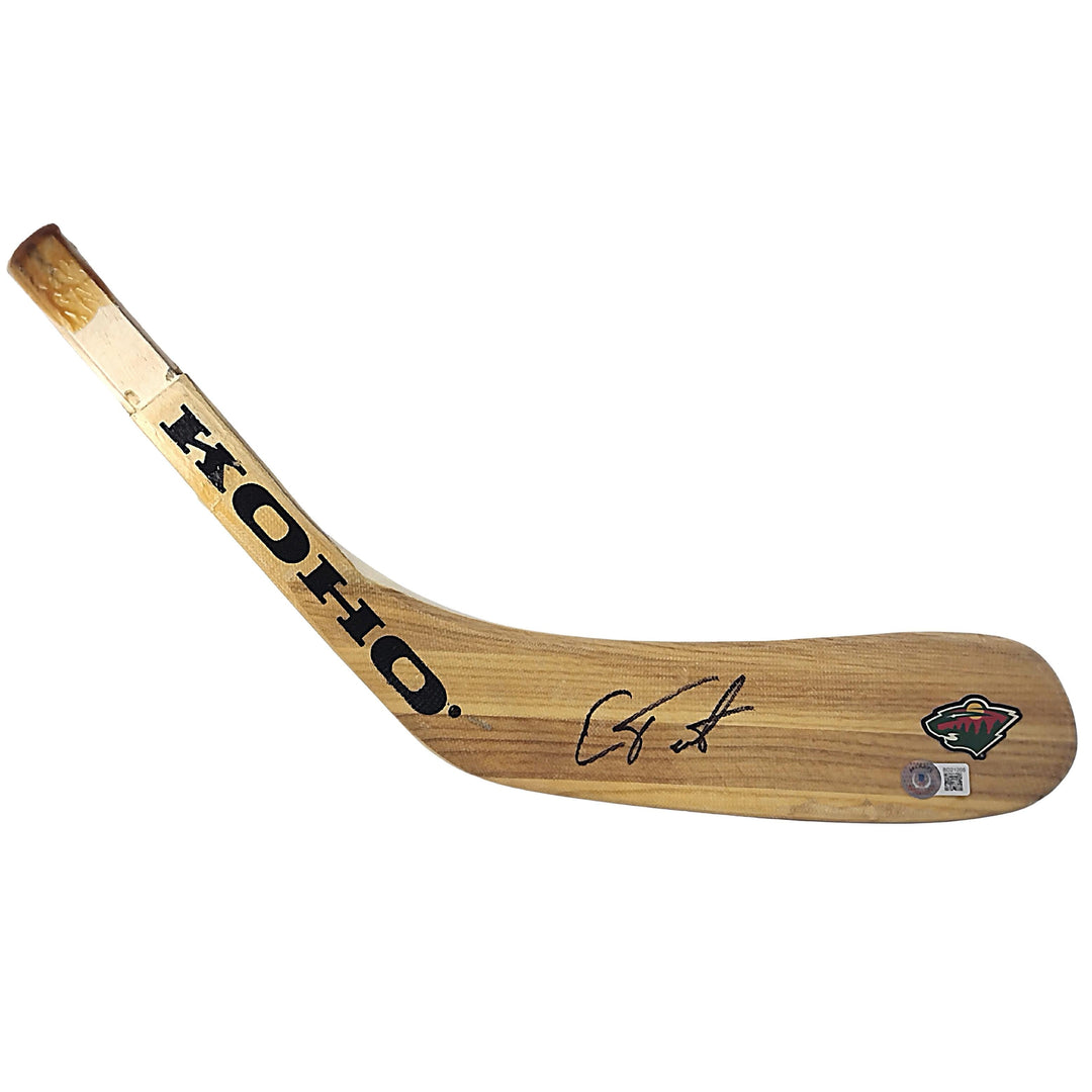 Cam Talbot Autographed Minnesota Wild Hockey Stick Blade, Proof Photo, Beckett Auth COA
