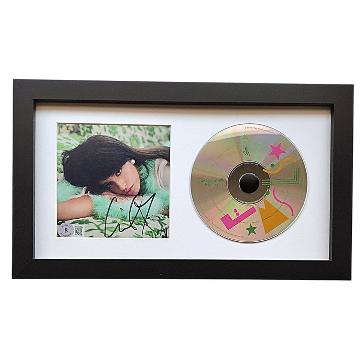 Camila Cabello Autographed Familia Compact Disc Booklet Framed CD Beckett BAS COA